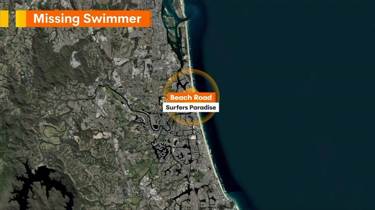Urgent search for missing swimmer on the Gold Coast