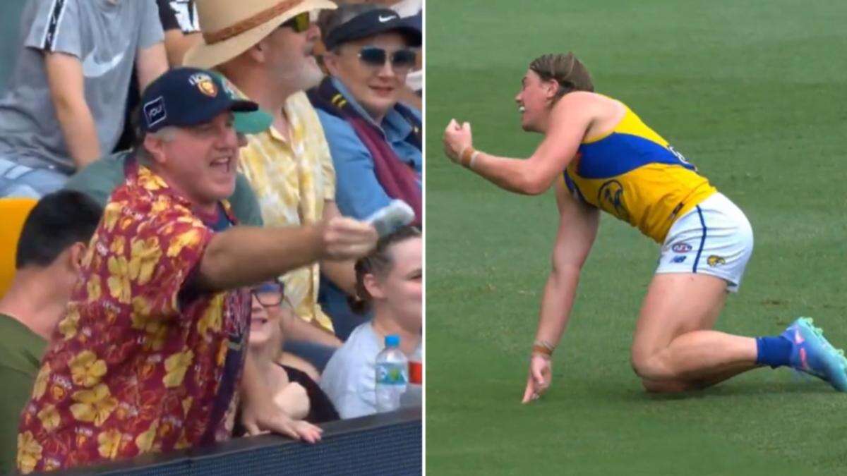 Harley Reid bites back at antagonistic Lions fan in the crowd