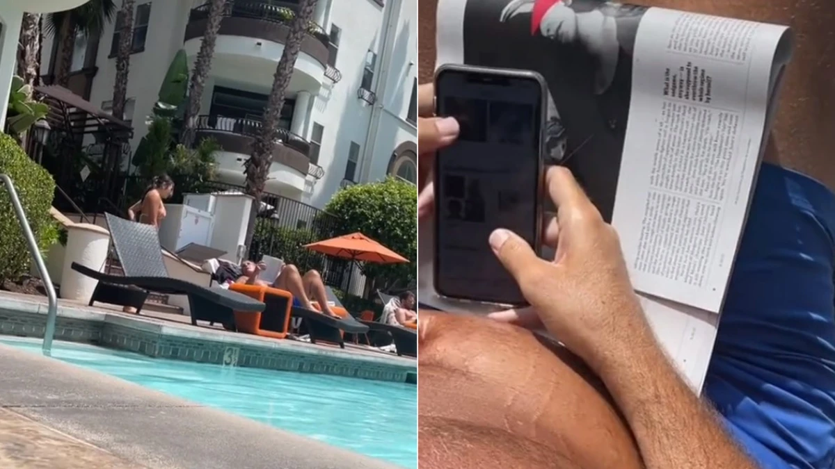 Women confront ‘creep’ who took photos of them at the pool