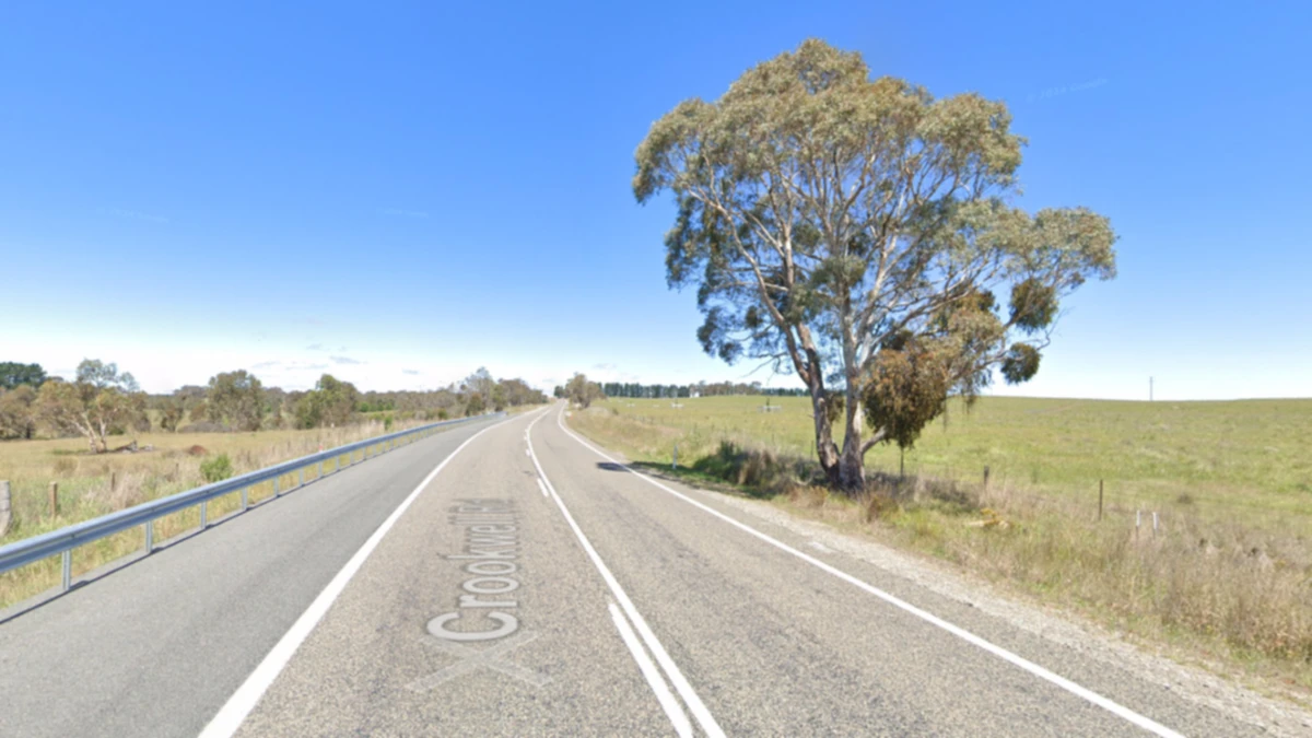 Regional road closed after man dies in two-vehicle crash