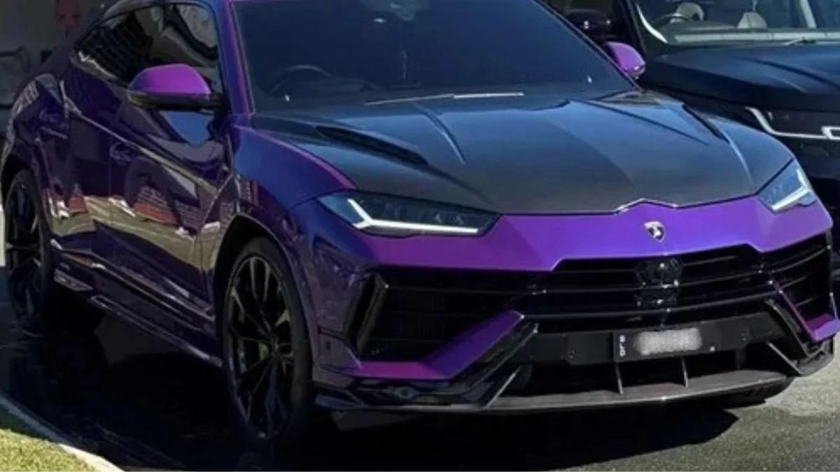 Luxury purple Lamborghini stolen after being flaunted on TikTok