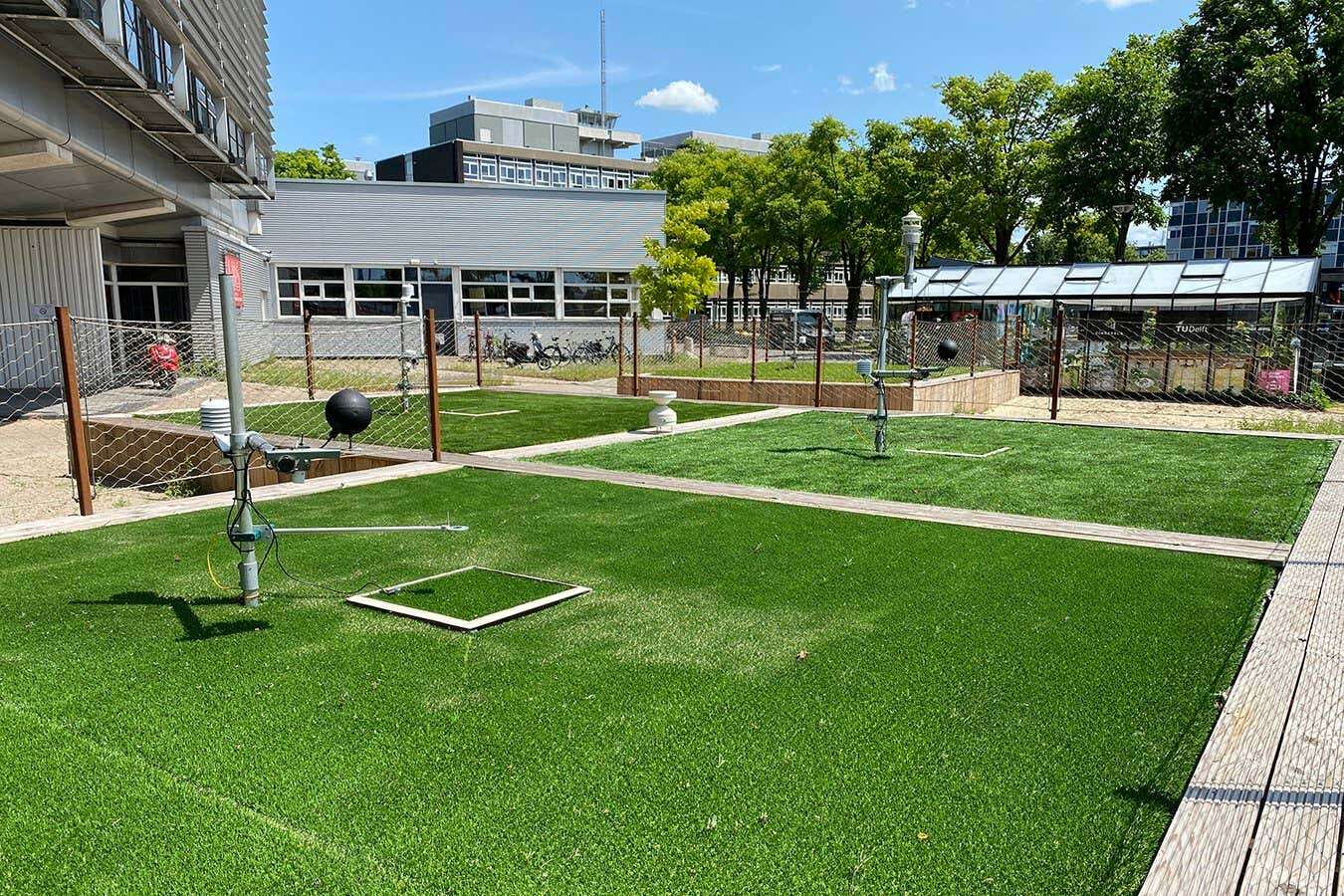 Self-cooling artificial grass could help cities handle extreme weather