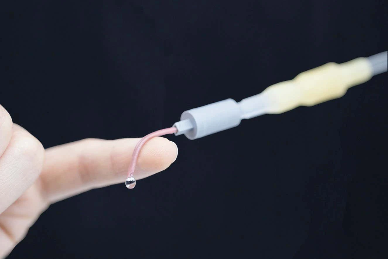 Flexible needle goes soft after injections for safety and comfort