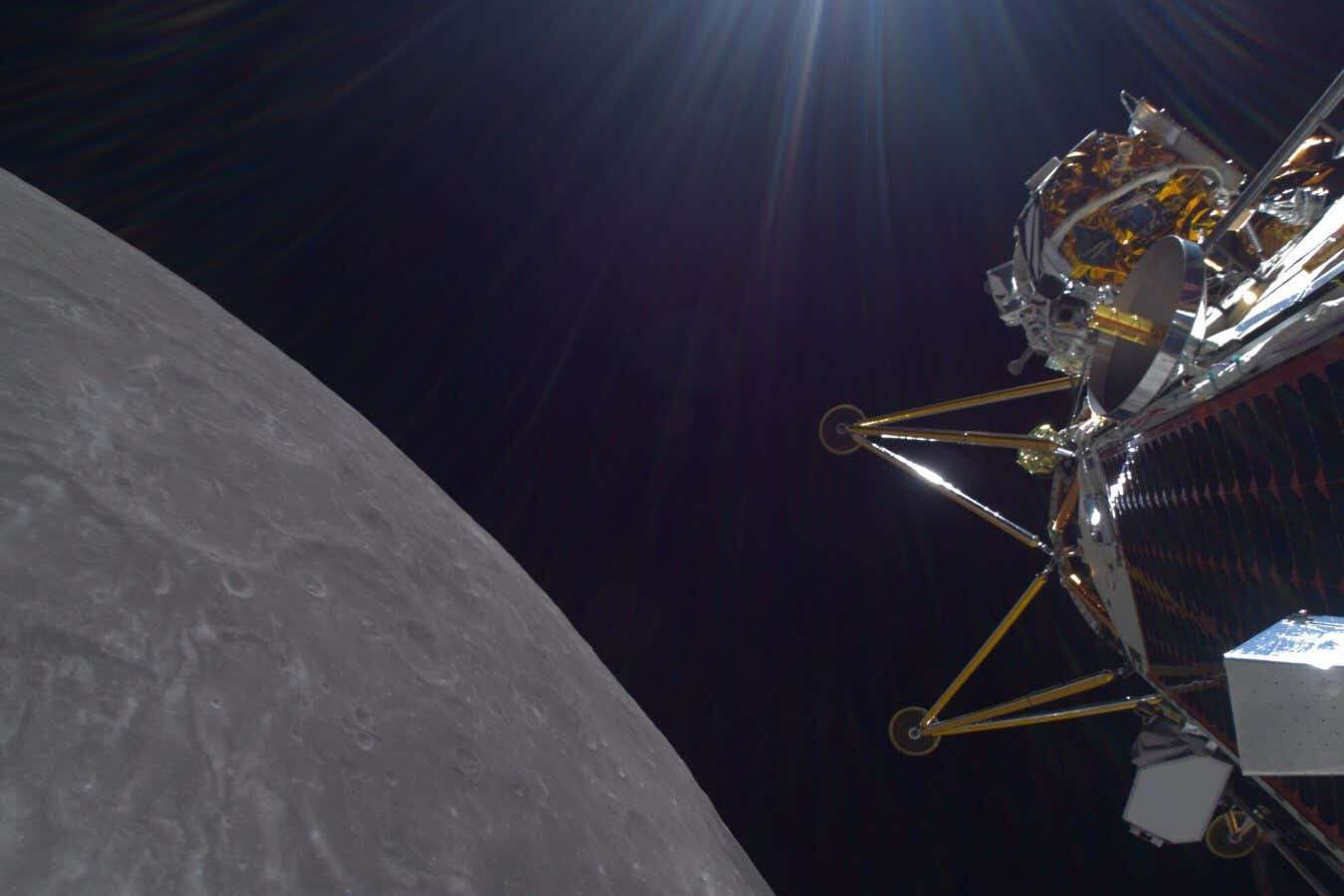 The Athena lander reached the moon – but seems to have fallen over