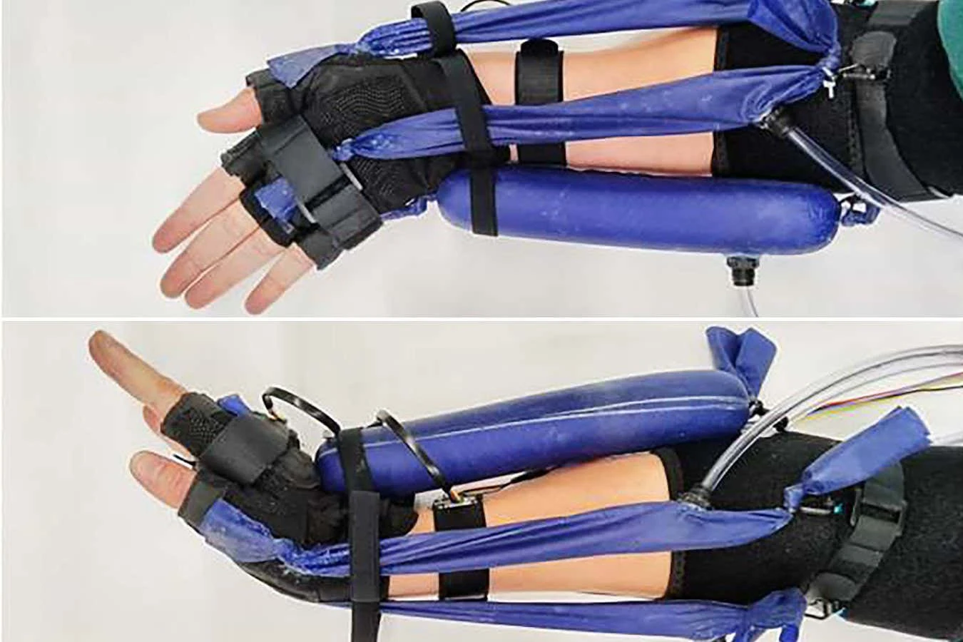 Inflatable exoskeleton could build strength in injured wrists