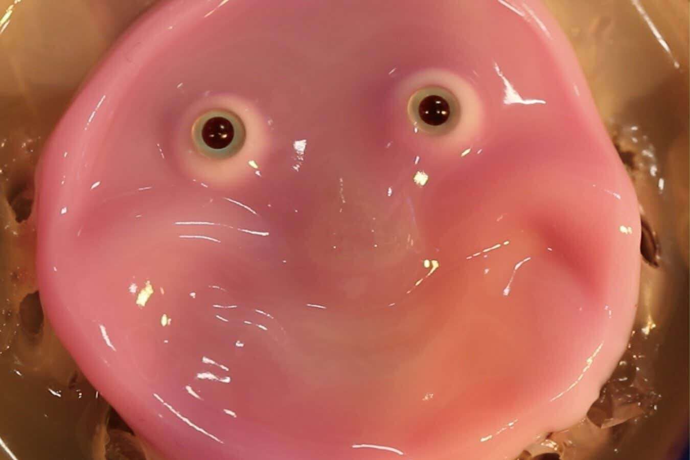 Smiling robot face is made from living human skin cells