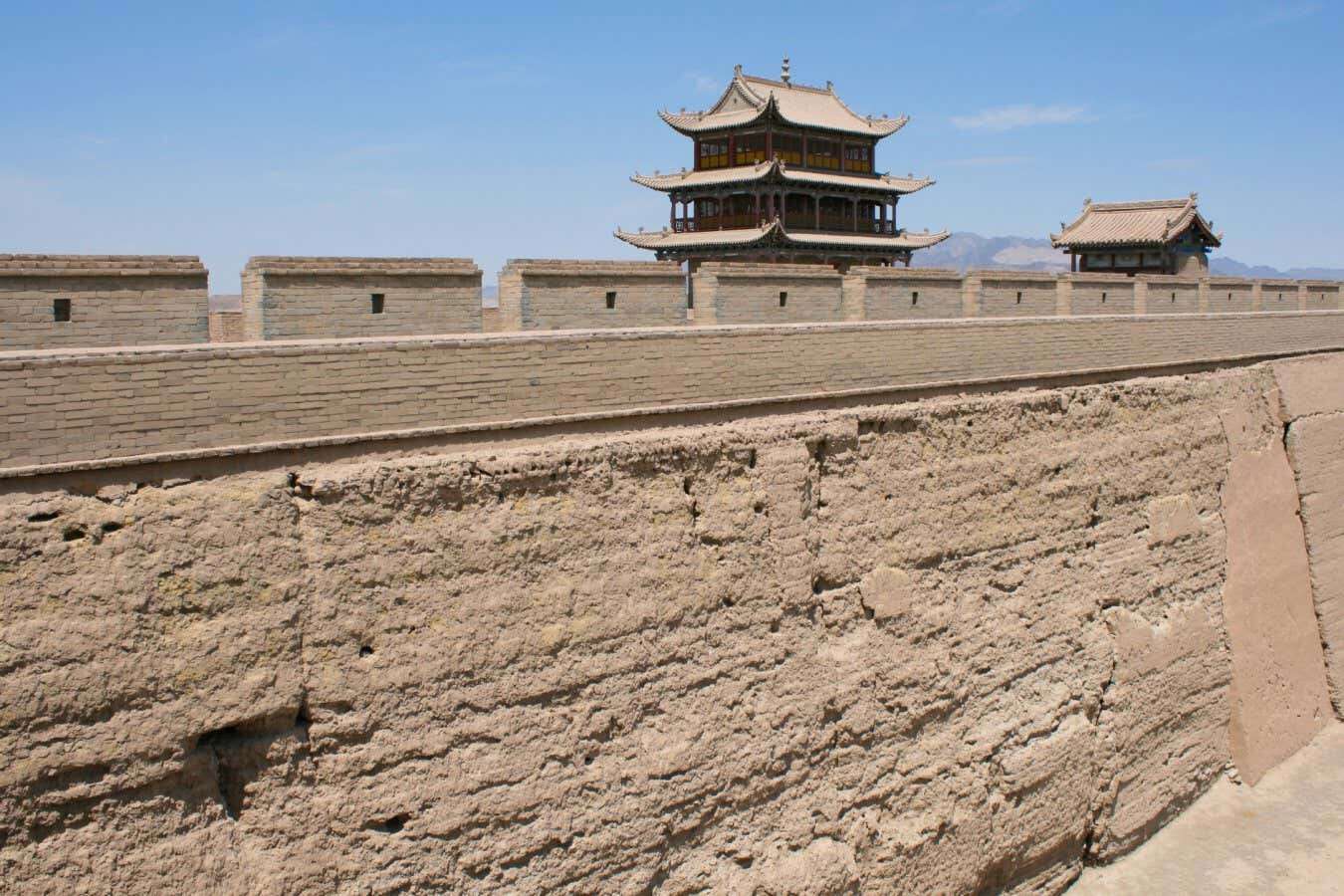 Great Wall of China protected from erosion by coat of lichen and moss