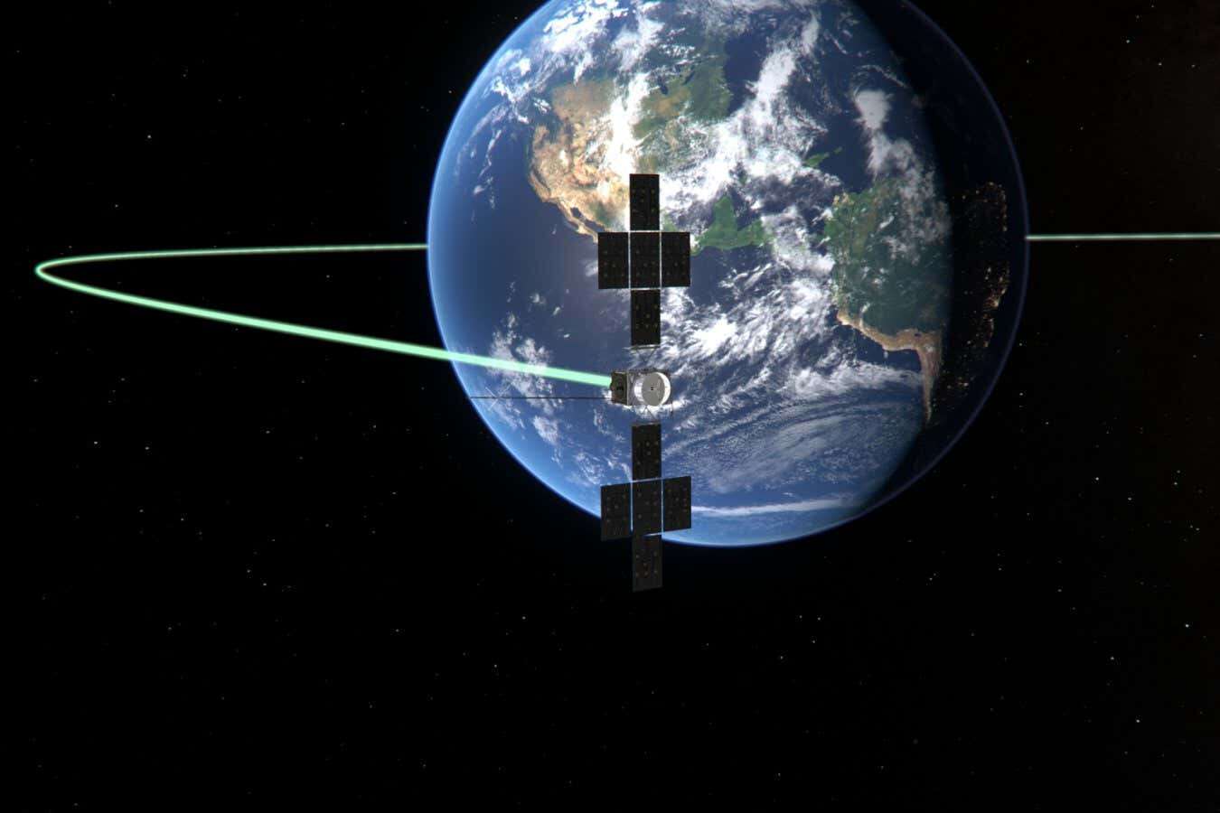 The JUICE spacecraft may be visible on a near-Earth flyby next week