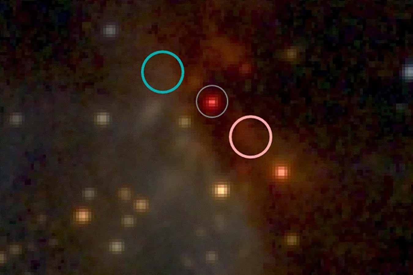 Strange nebula changes colour rhythmically like a mood lamp