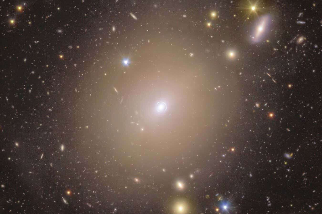 Stunning image shows the closest ever Einstein ring