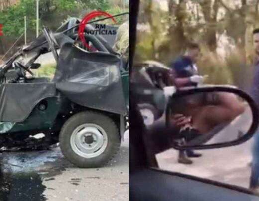 Grande BH: Jeep colide com coqueiro e capota em estrada