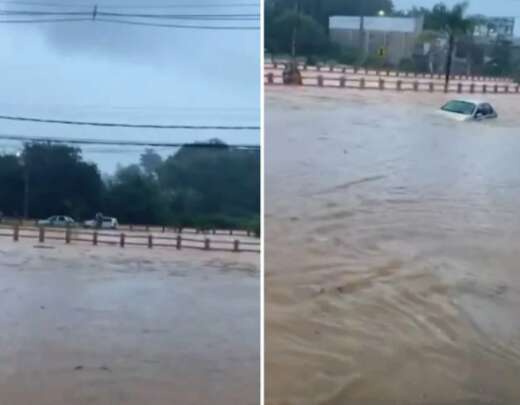 Grande BH: bombeiros resgatam pessoas ilhadas em posto de gasolina