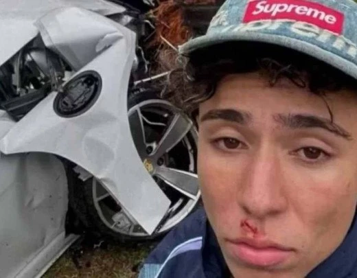 Influenciador sofre acidente e destrÃ³i Porsche de R$ 550 mil