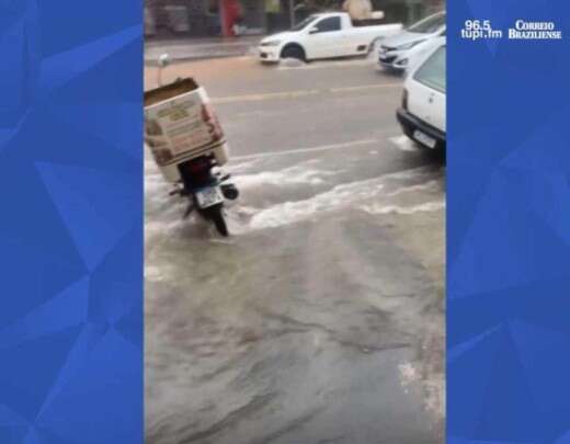 VÃ­deo: chuva desta tarde (7/1) deixa avenidas do Barreio alagadas