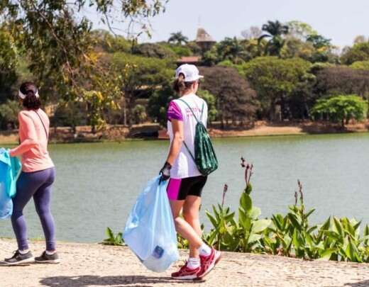 AÃ§Ã£o sustentÃ¡vel recolhe lixo na Pampulha e encaminha para a reciclagem