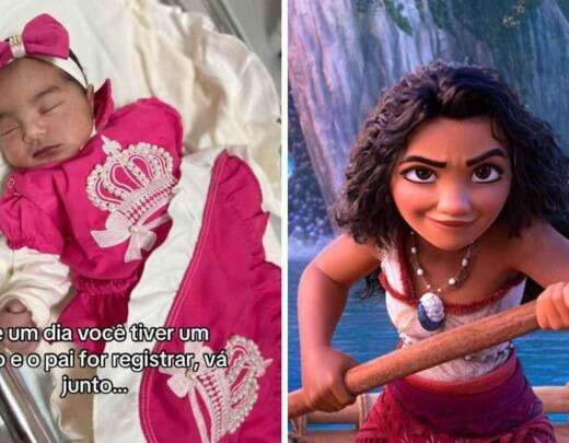 Homem registra filha com nome de princesa da Disney sem a esposa saber