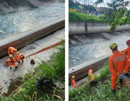 Homem cai no leito do rio Arrudas e Ã© resgatado em estado grave