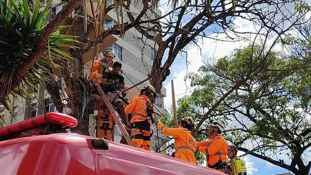 Homem que fez 'casa' na Ã¡rvore nÃ£o quis ser atendido na UPA