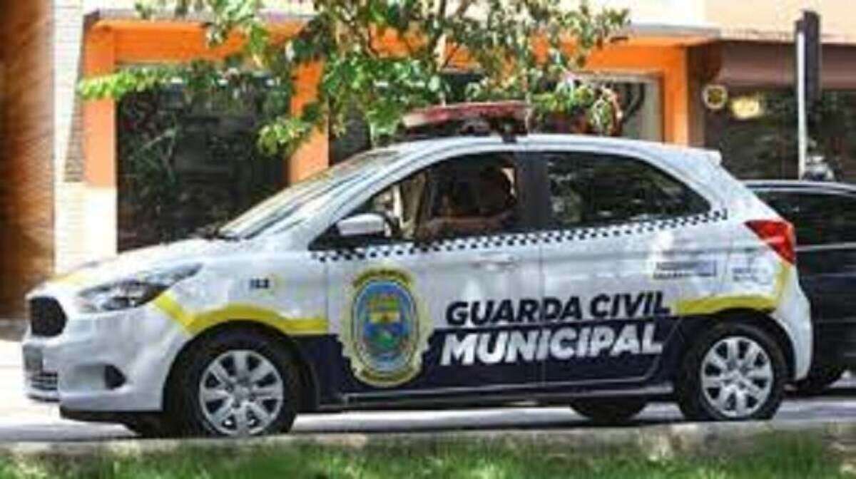 Guarda municipal prende homem que agrediu mulher na frente dela