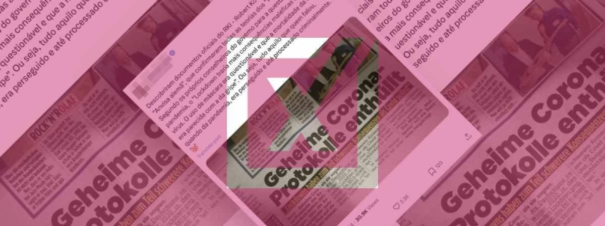 ÃrgÃ£o de saÃºde alemÃ£o nÃ£o determinou que lockdown era prejudicial, nem que covid matava igual Ã  gripe