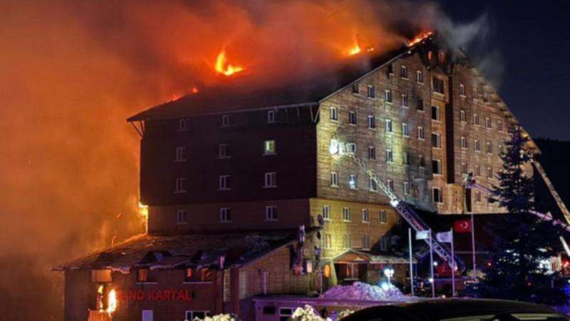 Ski resort horror as fire kills 76, guests forced to jump