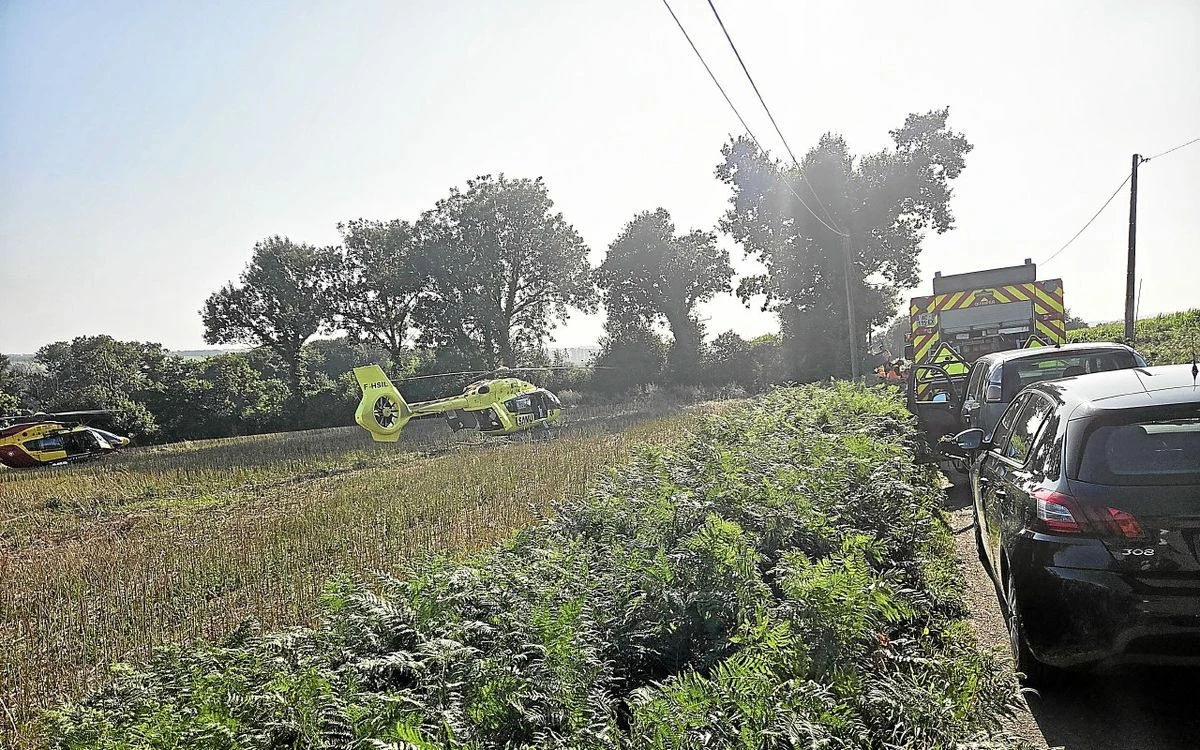 À Plomodiern, une femme est décédée dans un accident de la route, le conducteur en urgence absolue