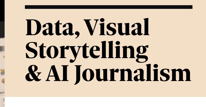 Al via corso per giornalisti Data, Visual Storytelling e Ai Journalism