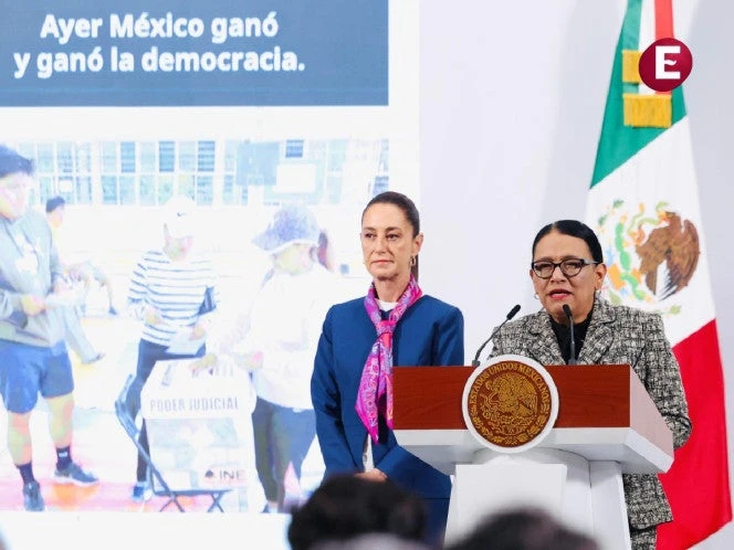 Rosa Icela Rodríguez destaca primera elección judicial