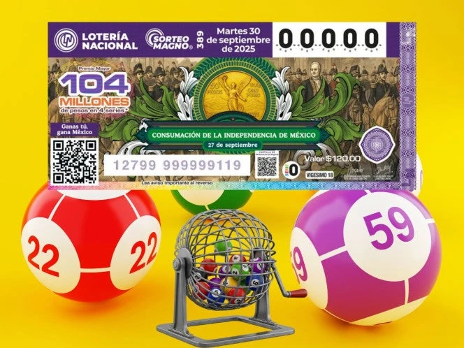Lotería Nacional: Resultados del Sorteo Magno 389 del 30 de septiembre del 2025