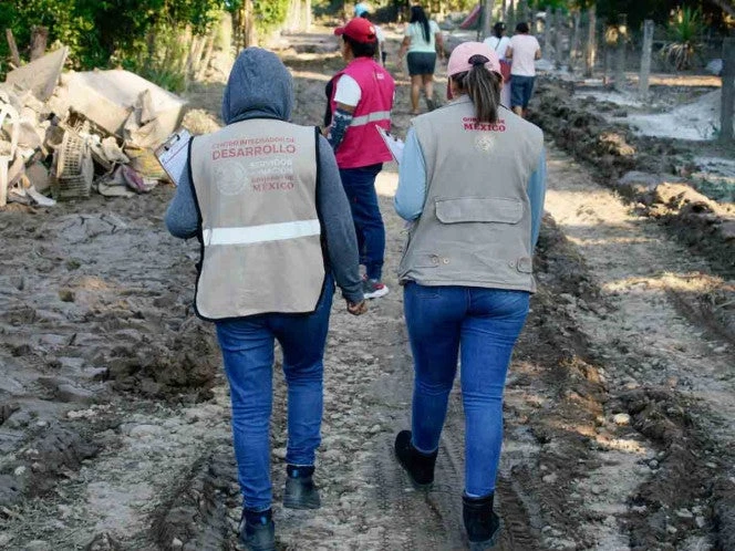 Bienestar avanza con 26 mil viviendas censadas en cinco estados afectados por lluvias
