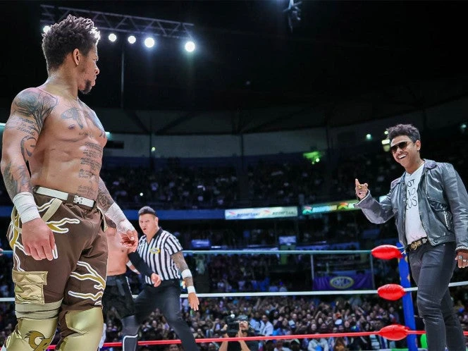 Kalimba sorprendió a su ‘gemelo’ en la Arena México