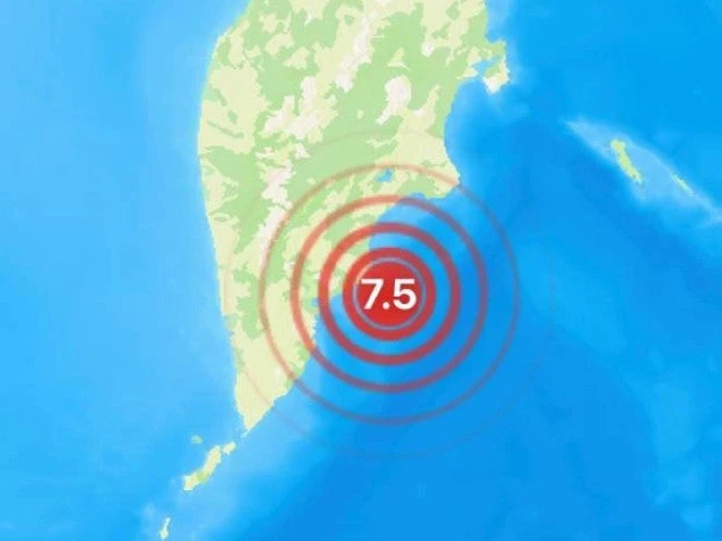 Fuerte sismo de 7.4 de magnitud estremece a Rusia