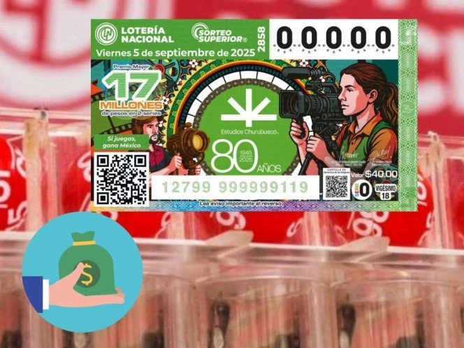 Lotería Nacional: Resultados del Sorteo Superior 2858 del 05 de septiembre de 2025