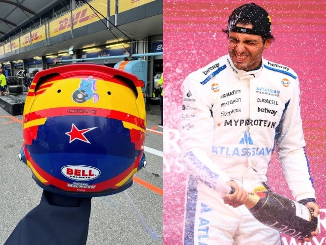 'Poder de unicornio' da podio a Carlos Sainz en GP de Azerbaiyán