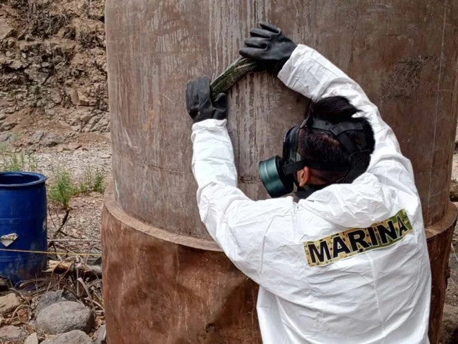 Semar neutraliza un laboratorio clandestino en Nayarit