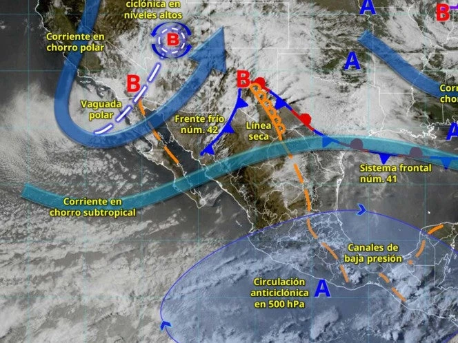 Clima en México este 6 de mayo de 2025: Llega el frente frío 42 y una onda de calor 