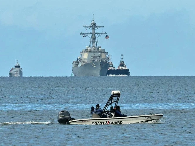 Buque de EU llega a Trinidad y Tobago, frente a Venezuela