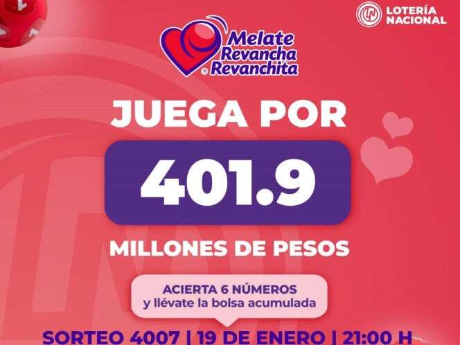 Melate: Resultados del sorteo del 19 de enero de 2025