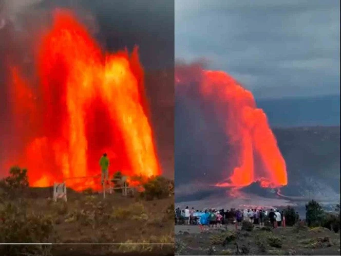 Volcan Kilauea entra en erupción; impresionantes fuentes de lava alcanzan 300 metros en Hawái