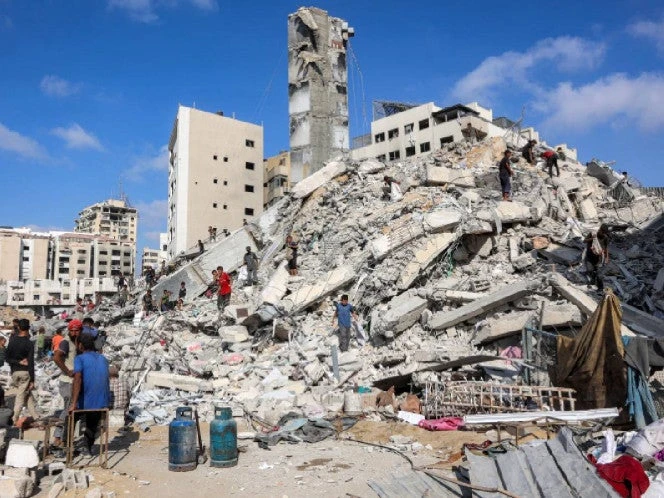 Israel destruye otro edificio de viviendas en Ciudad de Gaza; van 64 mil palestinos muertos