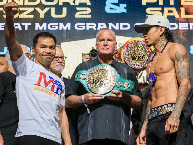 Manny Pacquiao y Mario Barrios superan la báscula