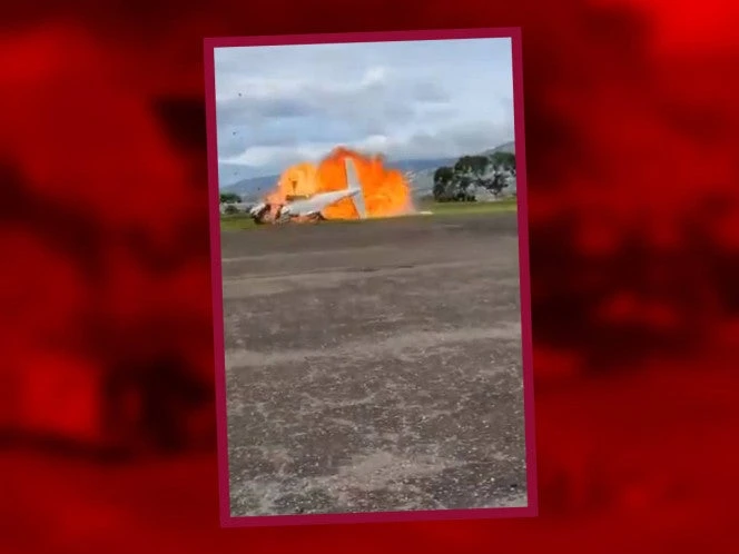 VIDEO: Avión se estrella y explota al momento de despegar de la pista