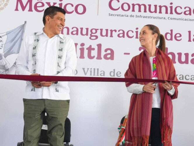 Claudia Sheinbaum inaugura carretera Mitla – Tehuantepec