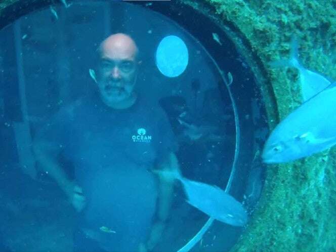 ¡Nuevo récord Guinness! Hombre logró vivir 120 días bajo aguas del Caribe