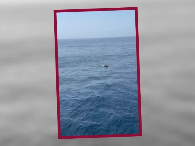 VIDEO: Rescatan a migrante nadando con flotador en el estrecho de Gibraltar