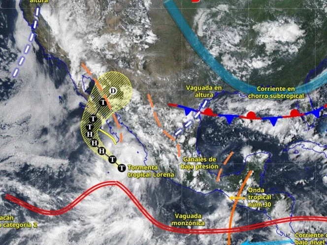 Clima en México hoy 3 de septiembre: 'Lorena' y monzón provocarán más lluvias en estos estados  