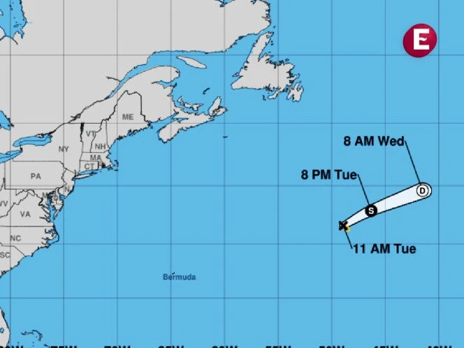 Se forma la tormenta 'Andrea' en el Atlántico; ésta es su trayectoria