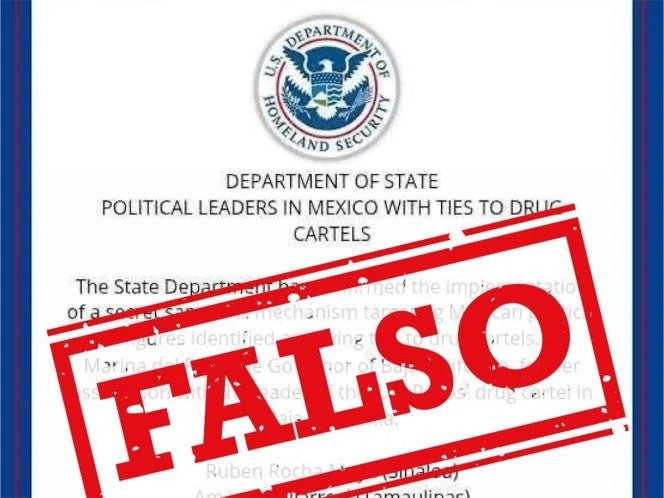 Embajada de EU en México desmiente supuesta lista de políticos mexicanos ligados al narco