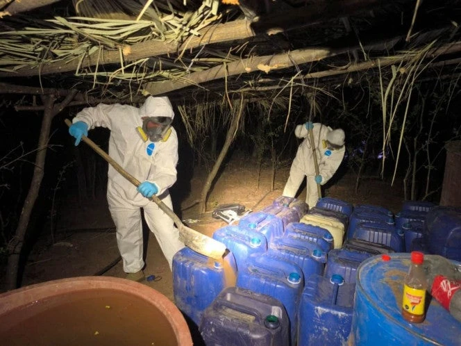 Ejército desmantela laboratorios de metanfetamina en Cosalá, Sinaloa