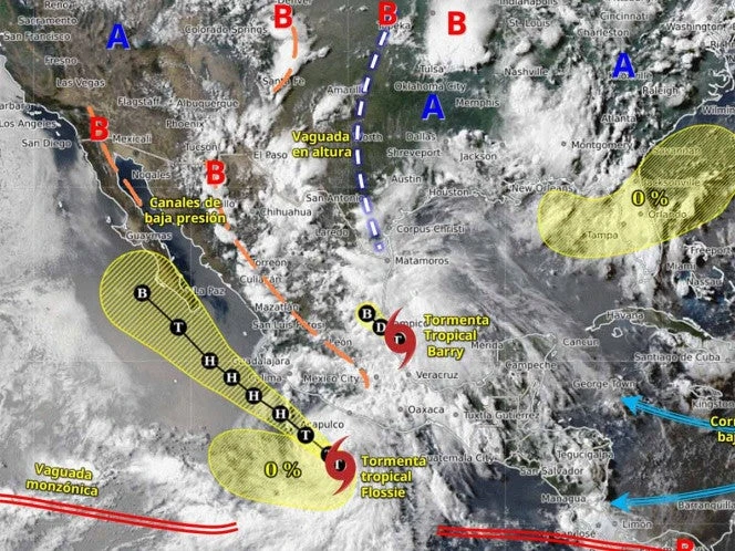 Se prevé que Flossie sea huracán en las próximas horas; Sheinbaum pide extremar precauciones